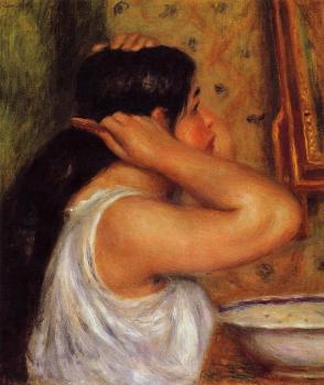 皮埃爾 奧古斯特 雷諾阿 La Toilette, Woman Combing Her Hair 皮埃爾 奧古斯特 雷諾阿 La Toilette, Woman Combing Her Hair